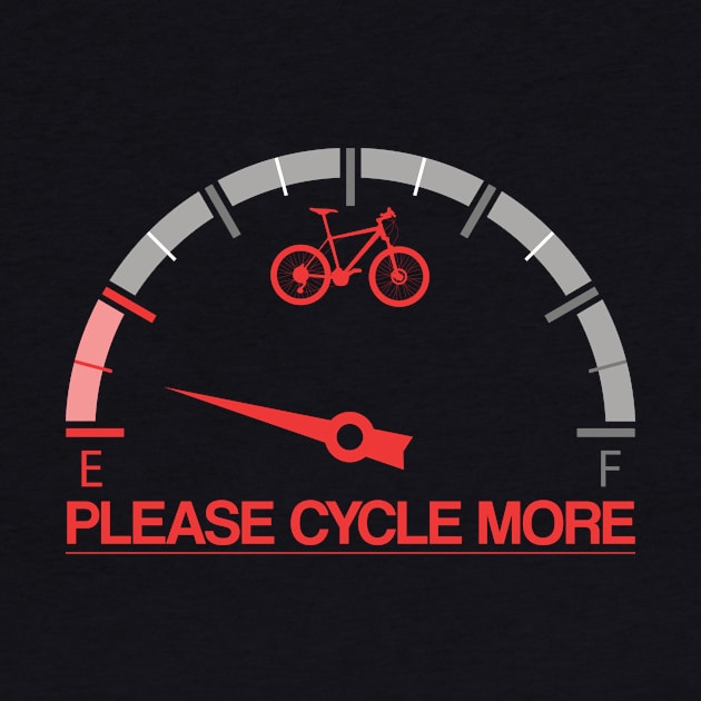 Please cycle more Funny Bicycle Saying by POS